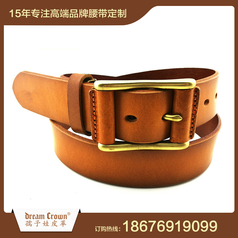 日字扣包皮工藝外貿皮帶